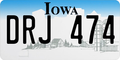 IA license plate DRJ474