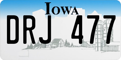 IA license plate DRJ477