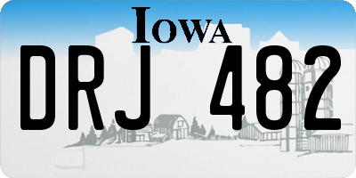 IA license plate DRJ482