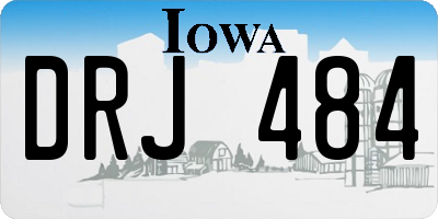 IA license plate DRJ484