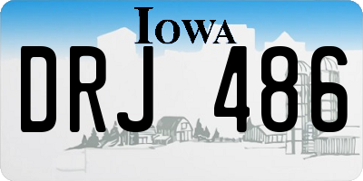 IA license plate DRJ486