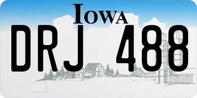 IA license plate DRJ488
