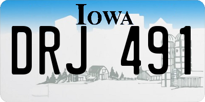 IA license plate DRJ491