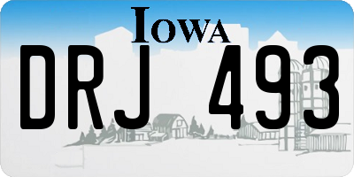 IA license plate DRJ493