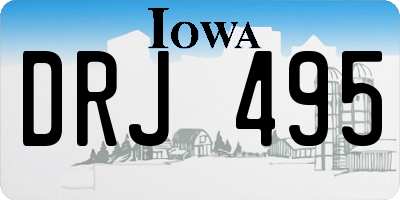 IA license plate DRJ495