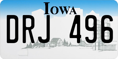 IA license plate DRJ496