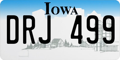 IA license plate DRJ499