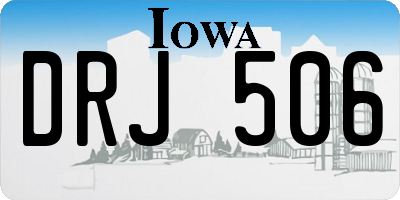 IA license plate DRJ506
