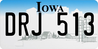 IA license plate DRJ513