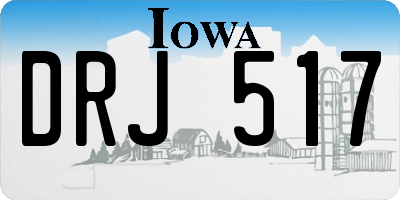 IA license plate DRJ517