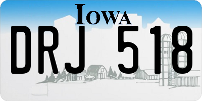 IA license plate DRJ518