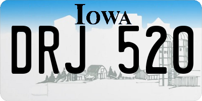 IA license plate DRJ520