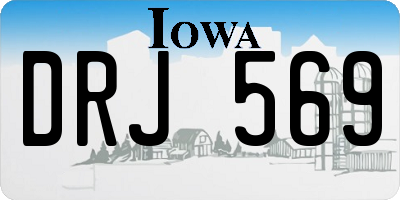 IA license plate DRJ569