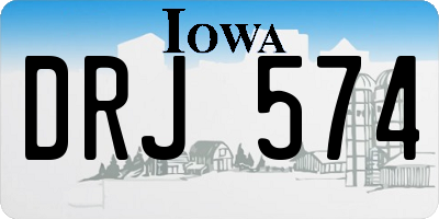 IA license plate DRJ574