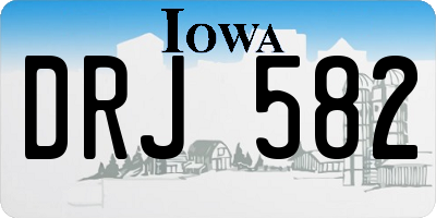 IA license plate DRJ582