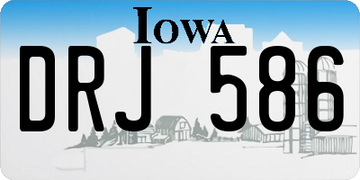 IA license plate DRJ586