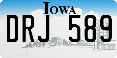 IA license plate DRJ589