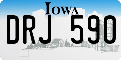 IA license plate DRJ590