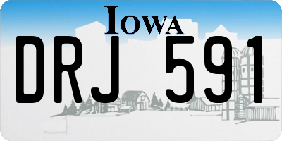 IA license plate DRJ591
