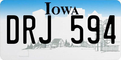 IA license plate DRJ594