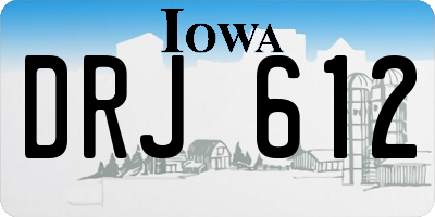 IA license plate DRJ612
