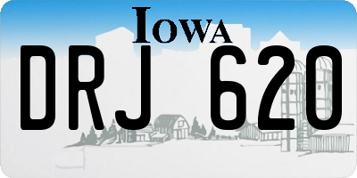 IA license plate DRJ620