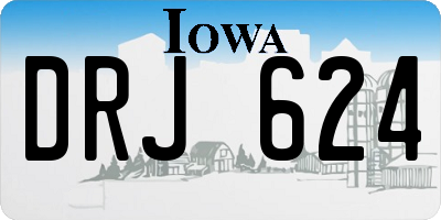 IA license plate DRJ624