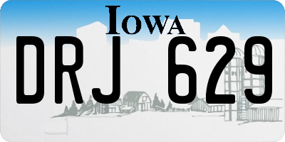 IA license plate DRJ629