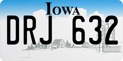 IA license plate DRJ632