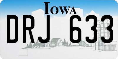IA license plate DRJ633