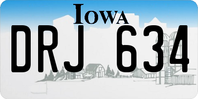 IA license plate DRJ634