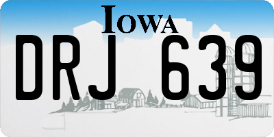 IA license plate DRJ639