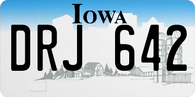 IA license plate DRJ642