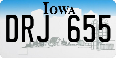 IA license plate DRJ655