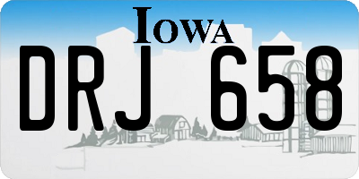 IA license plate DRJ658