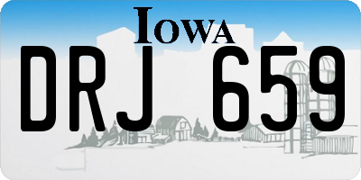 IA license plate DRJ659