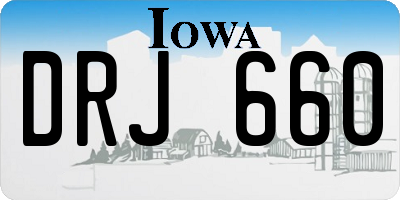 IA license plate DRJ660