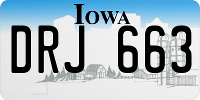 IA license plate DRJ663