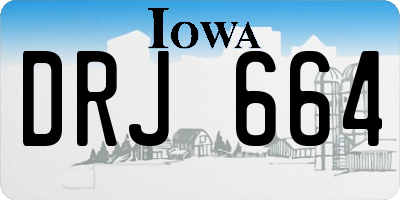 IA license plate DRJ664