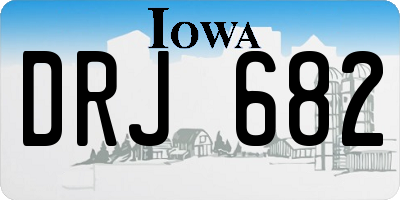 IA license plate DRJ682
