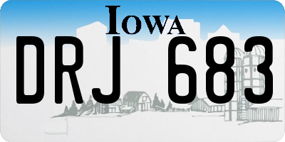 IA license plate DRJ683