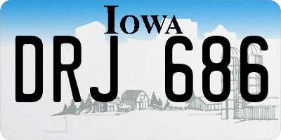 IA license plate DRJ686