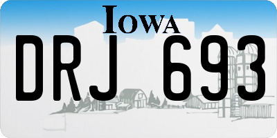IA license plate DRJ693