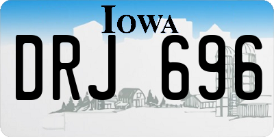 IA license plate DRJ696
