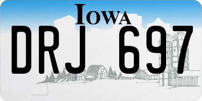 IA license plate DRJ697