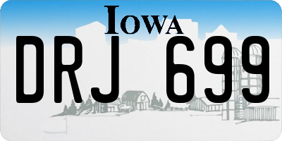 IA license plate DRJ699