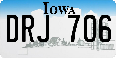 IA license plate DRJ706