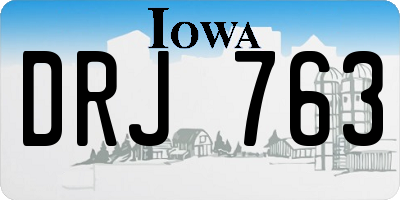 IA license plate DRJ763
