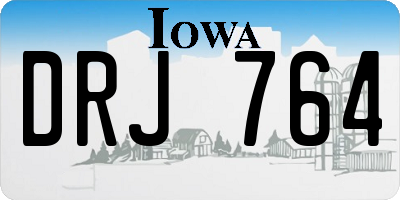 IA license plate DRJ764