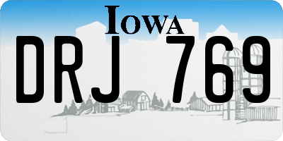 IA license plate DRJ769